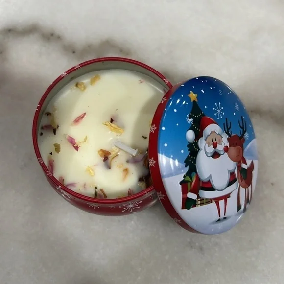Soy Wax Scented Tin Candle Holiday Gift Box - Picture 8 of 9
